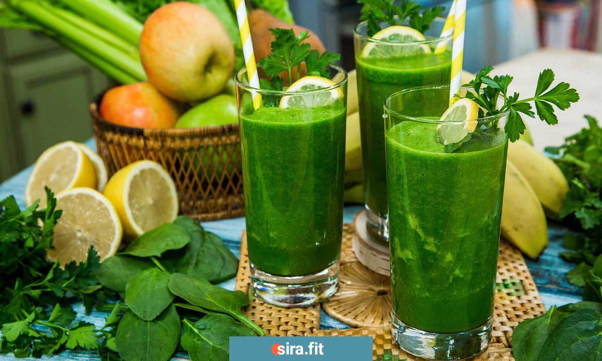 صبحانه رژیمی- اسموتی سیب و کرفس
