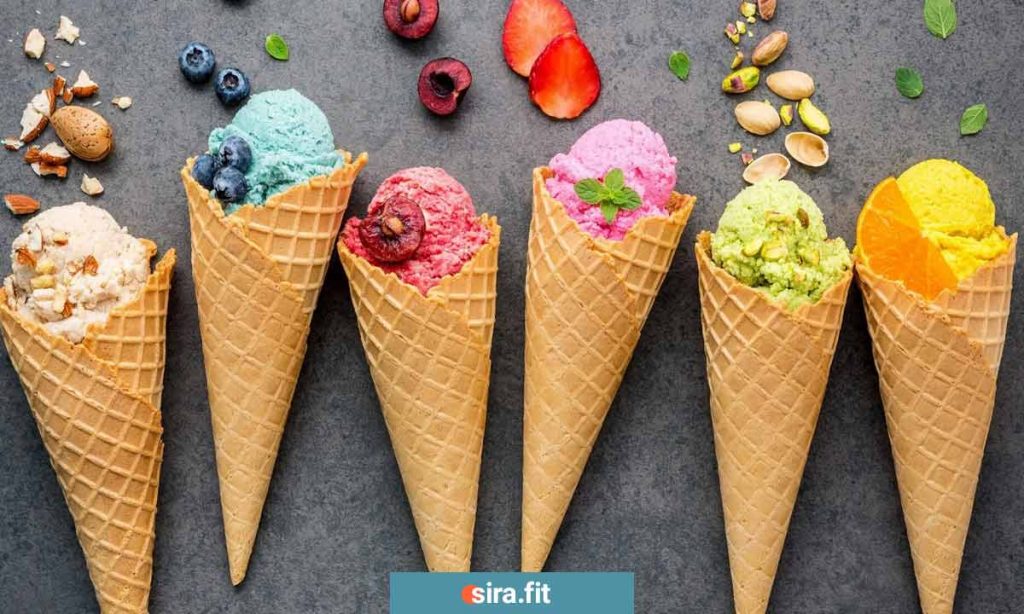 طرز تهیه 3 بستنی رژیمی خانگی و خوشمزه 2 انواع بستنی رژیمی