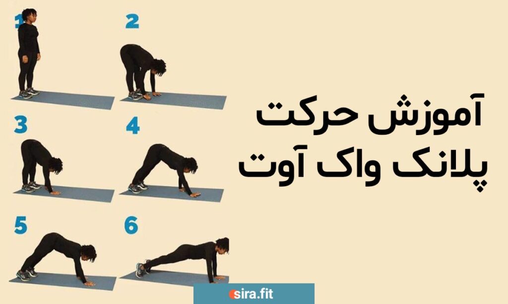 آموزش حرکت پلانک واک آوت