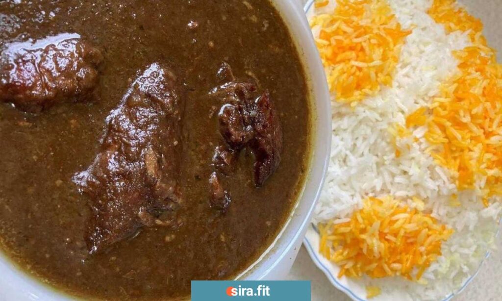 فسنجان کم کالری با مرغ